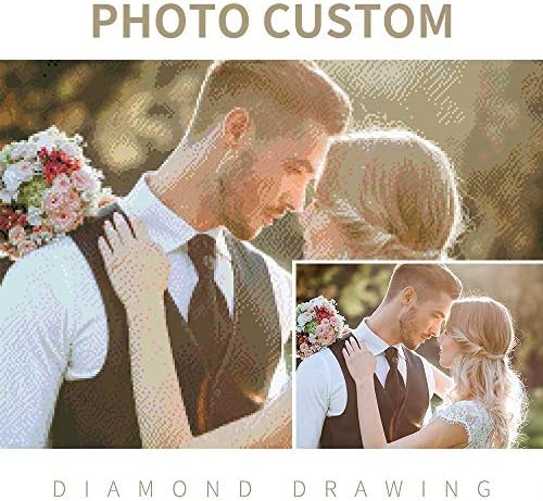 Personalized Custom Photo Diamond Painting 5D DIY Diamond Painting, Full Drill Diamond Embroidery Kit Home Wall Decor