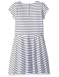 Tommy Hilfiger - Vestido de manga corta a rayas para niña