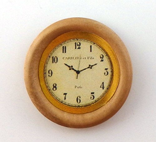 Dollhouse Miniature 1:12 Scale Wooden Clock G7991