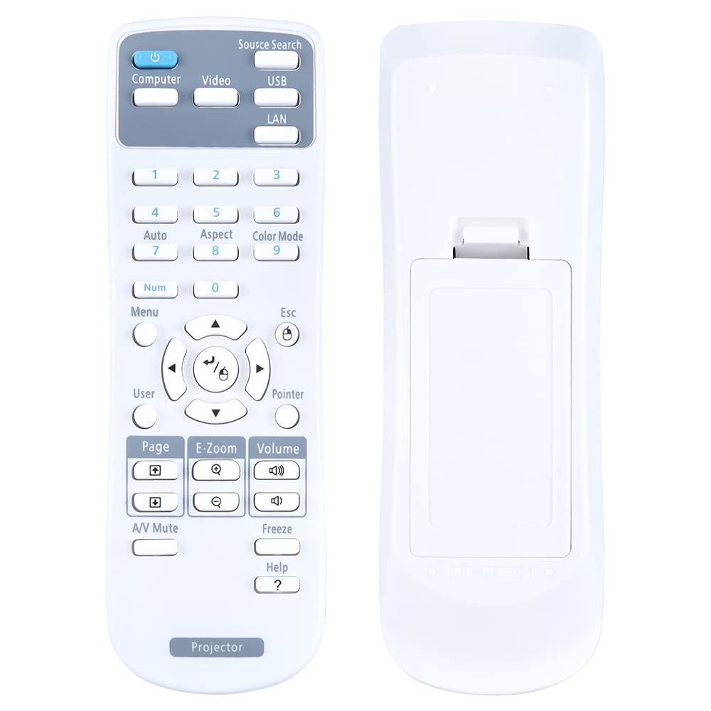 GOUYESHO Replacement Remote Control Compatible with Epson Projector EB-C05S EB-470 EB-520 EB-530 EB-X15 EB-1860 EB-425W EB-430 EB-435W EB-S02 EB-S02H EB-S11 EB-S110