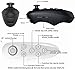 IVSO VR Remote Control - Bluetooth Gamepad Remote Controller for Samsung Gear VR, Phones, Tablets, PC-Easy control for Selfie, Video, Music, Mouse, Ebook, Game and VR-10M Serviceable Rang (Black)
