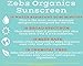 Zebs Organics Sunscreen, Natural & Organic, SPF 20, 3.4oz