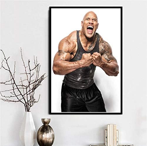 Poster Rock Dwayne Johnson Workout Fitness Bodybuilding