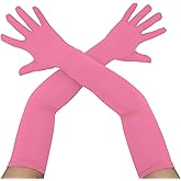 Aniler Men's and Women's 22" Long Spandex Plus Size Stretch Above Elbow Cosplay Gloves