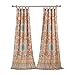 Greenland Home Fashions Olympia Curtain Panels, Set of 2, with Tiebacks, Model # GL-1706CWP, 42 W x 84 L in. Each, Multicolor