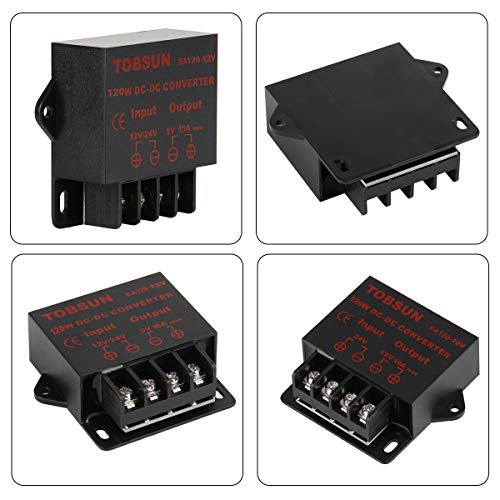 BINZET DC 24V to 12V 10A 120W Converter Step Down Regulator for Car Low Voltage Transformer