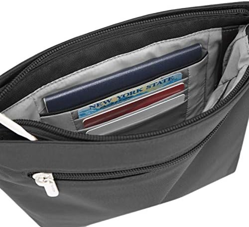 Travelon Anti-Theft Classic Mini Shoulder Bag, Black, One Size 5 Travelon Anti-Theft Classic Mini Shoulder Bag, Black, One Size