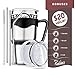 Travel Mug 30 Oz. Stainless Steel Tumbler -Removable Handle | Sliding & Regular Lid, 3 Straws & Cleaning Brush | Double Wall Vacuum Insulated Rambler Suitable For Coffee Hot & Cold Drinks By Ziloes