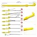 Fishing Knot Tying Tools - Tiefast Knot Tool - 2 x Hook Loop Tyer and Disgorger Tie Fast Nail Knot Tying Tool for Fly Fishing Line Fish Hooks Tier Tools Kit Plastic
