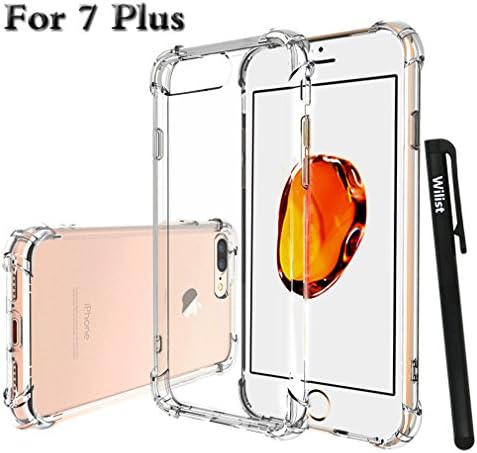 iPhone 7 Plus Case Wilist Apple iPhone 7 Plus Clear Case Transparent TPU Shockproof Impact Protection Soft Shell Design for iPhone 7 Plus (5.5 Inch)