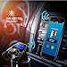 Bluetooth FM Transmitter Wireless in-Car Radio Transmitter Kit with Dual USB Car Chargers and 1.44 Inch Display