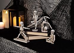 Class Collections Yoga Pose Skeletons Ivory Tone 6
