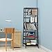 Yaheetech 5-Tier A Frame Wood Ladder Bookshelf Multifunctional Storage Rack Display, Dark Espresso