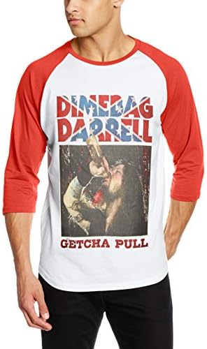 Rockoff Trade Men's Getcha Pull Raglan Baseball T-shirt, White, Xx-large