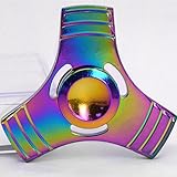 STRESS SPINNER Colorful Camo Fidget Tri Hand Spinning Finger Toy Stocking Stuffer for ADHD EDC Focus Relieves Anxiety and Boredom (Style 06)