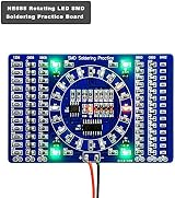 COVVY Rotating LED SMD NE555 Soldering Practice Board DIY Kit Blue 3-12V view 2