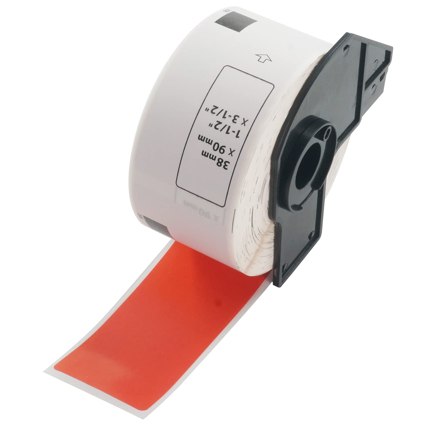 BETCKEY - 400 Red Labels Replacement for Brother DK-11208, 38mm x 90mm Large Address Labels Compatible with Brother QL Label Printers — image 1