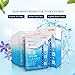 Dr.Morita US Version Long Lasting Hydrating Facial Mask Moisturizing Hyaluronic Acid Essence Sheet Mask Anti-Aging Smoothing Fine Lines Wrinkles Facial Mask Sheet 8 Pcs (wathet)