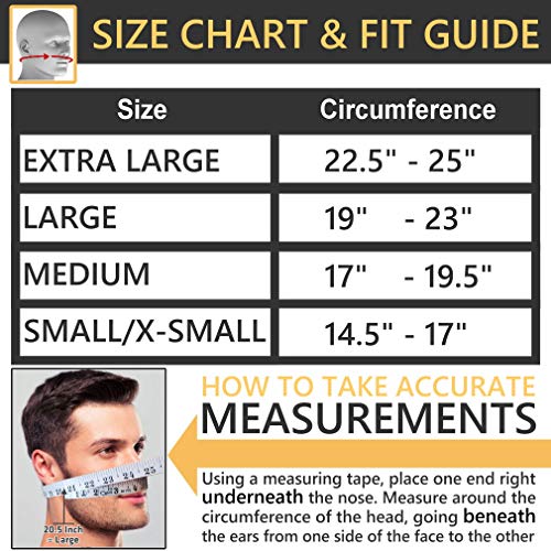 FIGHTECH Dust Mask | Mouth Mask Respirator with 4 Carbon Filters for Pollution Pollen Allergy Woodworking Mowing Running | Washable and Reusable Neoprene Half Face Mask (L/USA)