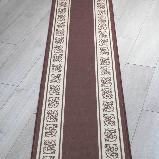 Easylife Floral Rug with Skid Resistant Rubber Backing – Elegant Non-Slip Carpet Runner for Living Room, Hallway or Bedroom – Durable Machine Washable Area Rug (Sand, 20”x30”)