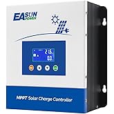 POWLAND 60A MPPT Solar Charge Controller,12V/24V/36V/48V Auto,Max Input 150V LCD Display Regulator Intelligent Charge Controller for Sealed Gel AGM Flooded Lithium Battery