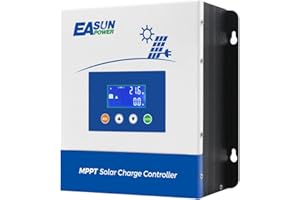 POWLAND 60A MPPT Solar Charge Controller,12V/24V/36V/48V Auto,Max Input 150V LCD Display Regulator Intelligent Charge Controller for Sealed Gel AGM Flooded Lithium Battery