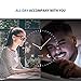 Mpow EM1 Bluetooth Earpiece, V4.1 Wireless Headphones, 6-Hr Playing Time Mini Bluetooth Earbud with Microphone, Invisible Car Bluetooth Headset for Cell Phone (One Pcs, Two Charger), Black