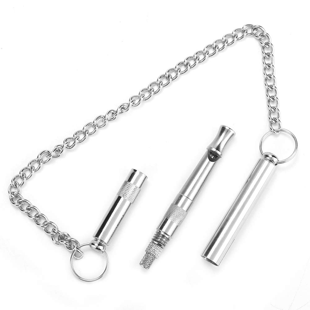 TDL Gun Dog Training Whistle with Lanyard - Ultrasonic Silent Dog Whistle for Recall, Adjustable Frequency, Stop Barking, Long Distance Puppy Training Tool for Most Breeds - Orange with Black Rope