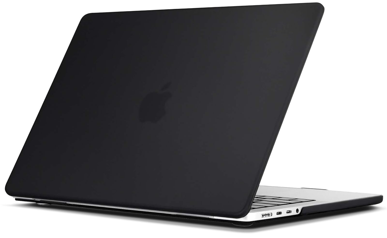 TECOOL Case compatible with MacBook Pro 14 inch 2021-2026 M5 M4 M3 M2 M1 Pro/Max, Plastic Snap On Hard Shell Cover, Black (Matte)