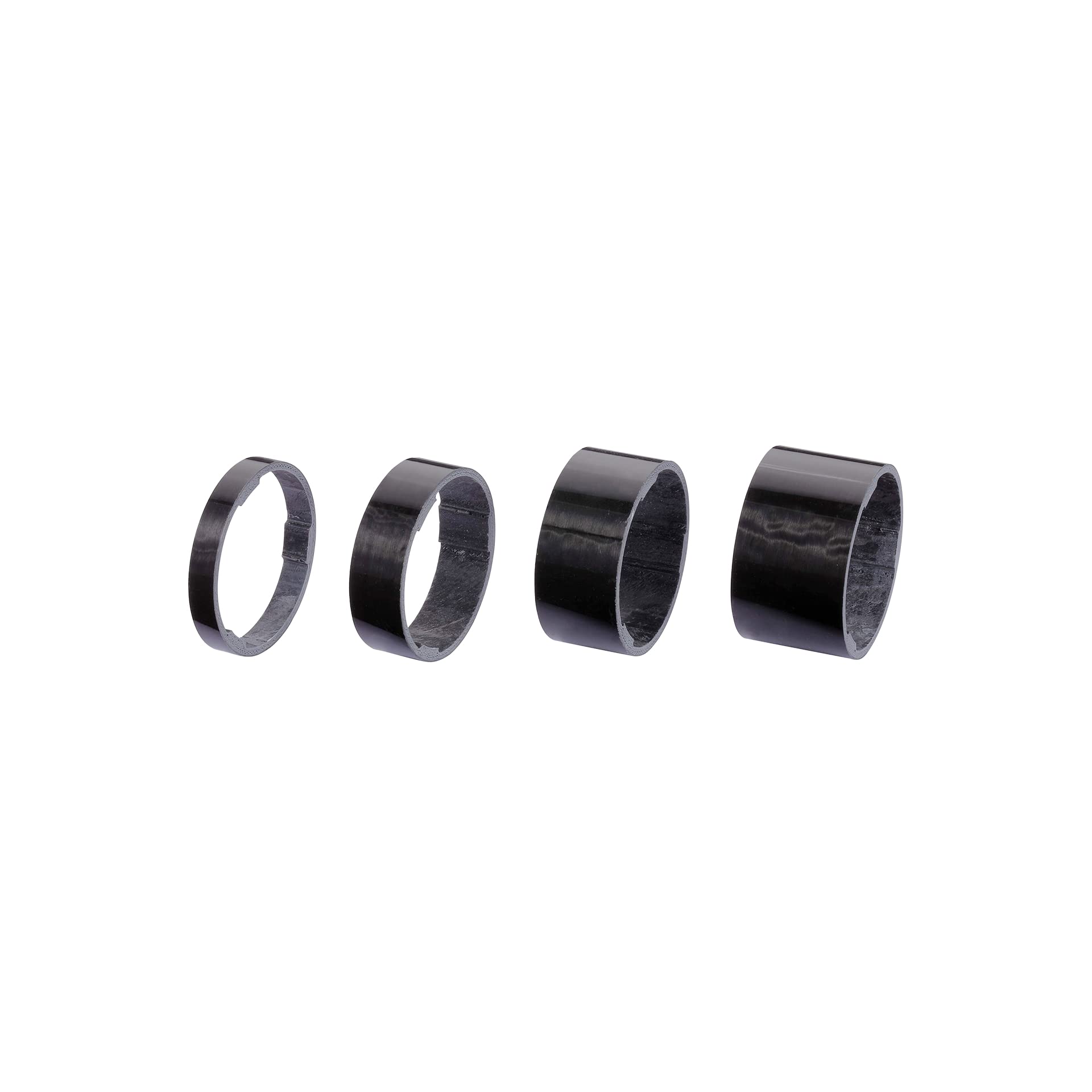 BBB Cycling Carbon Spacers Ultra Lightweight Unique Design Set Of 4 Spacers 1.1/8” UltraSpace Headset BHP-35