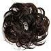 CAISHA 100% HUMAN HAIR Scrunchie Hair Piece Updo Braid Hair Scrunchy Messy Bun Dark Brown Mix H312i