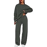 XIEERDUO Sweatsuits Women 2 Piece Outfit Matching Lounge Sets Fall Outfits 2025 Fashion Clothing Crewneck Track Suits