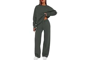 XIEERDUO Sweatsuits Women 2 Piece Outfit Matching Lounge Sets Fall Outfits 2025 Fashion Clothing Crewneck Track Suits