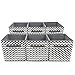 Sorbus® Foldable Storage Cube Basket Bin, 6 Pack,Chevron Pattern (Gray)