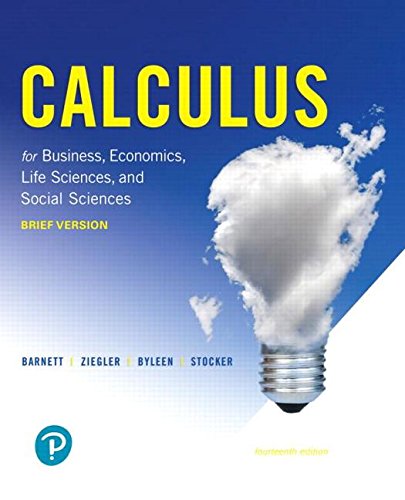 Calculus for Business, Economics, Life Sciences, and Social Sciences, Brief Version, and MyLab Math with Pearson eText -- 24-Month Access Card Package ... Byleen & Stocker, Applied Math Series)