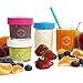 Glass Baby Food Storage Containers - Set contains 4 Small Reusable 8oz Jars with Airtight Lids - Safely Freeze your Homemade Baby Food