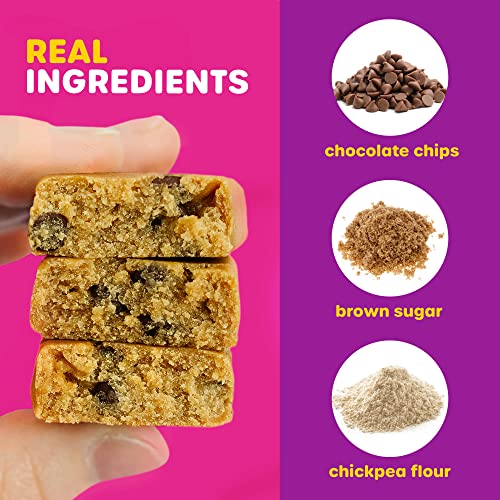 WHOA DOUGH Edible Cookie Dough Bars, Plant Based, Gluten Free, Vegan