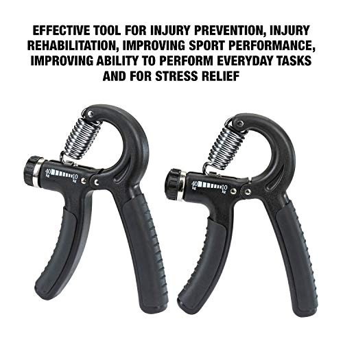 YOGU Forearm Hand Grip Strengthener Trainer Adjustable Resistance 20-80 Lb Workout Hand Exerciser for Athletes and Musicians Fitness Guitar Pianist Hand Rehabilitation Training Squeezer Grippers