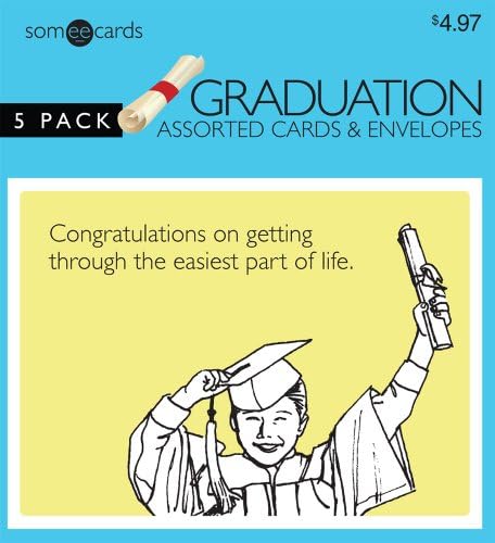 Someecards Graduation Greeting Cards 2 - 5 pack