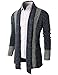 H2H Mens Fashion Slim Fit Open Front Long Sleeve Shawl Collar Pullover Cardigan