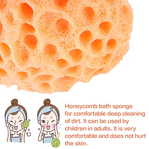 BAIMEI Bath Sponge Loofahs Pouf Shower Sponge for Sensitive Skin Exfoliating Soothing Body Sponge 2 Pack