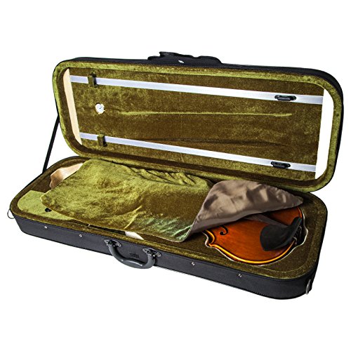 SKY 16 Inch Viola Oblong Case Lightweight with Hygrometer Black/Green
