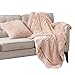 Comfort Spaces Shaggy Long Fur Light-Weight Blanekt with Pillow Cover, Ultra Soft and Warm Throws for Couch, Bed, 50