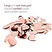 Large Rose Gold Confetti Balloons Decorations - 18 inch - Pack of 20 | Pre-filled Rose Gold Confetti Metallic Latex Party Balloons | Great for Weddings, Birthday Party, Bridal Shower, Party Decoration