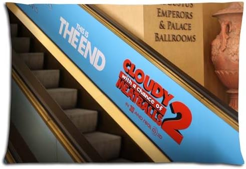 Cloudy with a Chance of Meatballs Zippered Quality Cotton And Polyester Easy Care 16x24 inch 40x60 cm