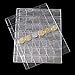BetterJonny 5 Sheet Plastic Coin Pages, 42 Pockets Clear Coin Holders Collection Stamp Coin Banknote Collector Binder Sheets Collecting Album Page