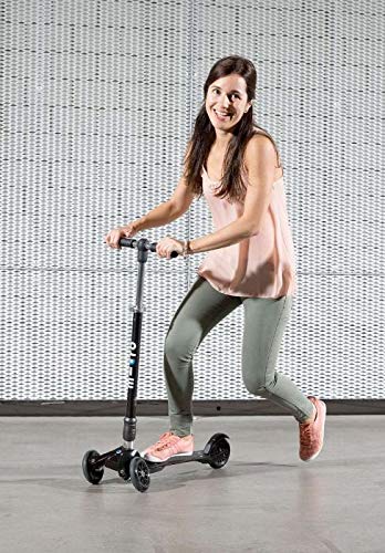 Micro Kickboard Compact Interchangeable Scooter (Black)