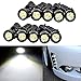 YINTATECH 23mm Eagle Eye LED Bulb White light, High Power 9W 12-SMD DRL Car Motorcycle Turn Signal Light Fog Light Backup Lights,10-Pack