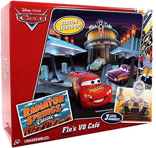 Disney Pixar CARS Flo's V8 Cafe (RADIATOR SPRINGS CLASSIC Exclusive Playset) by Mattel