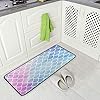 Mermaid Scales Kitchen Rug Rainbow Fish Scale Floor Comfort Mats Bath Rugs Entryway Welcome Non Slip Area Rug for Indoor… 514 sLOrMLL. SS100